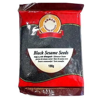 Насіння чорного кунжуту Black Sesame Seeds 100г Annam 4260480190950