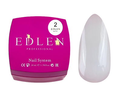 Гель моделирующий Edlen №02 Milk, 50 мл