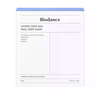 Набір гідрогелевих масок Biodance Hydro Cera-nol Real Deep Mask з керамідами та льодовиковою водою 4 шт