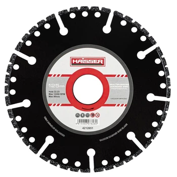 Диск алмазный HAISSER MULTIPURPOSE PROFESSIONAL 125x1.2x3x22.23 (107828)