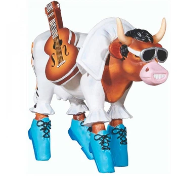 Коллекционная статуэтка корова Rock'n'Roll, Size M, 15×5×11 см (47911)