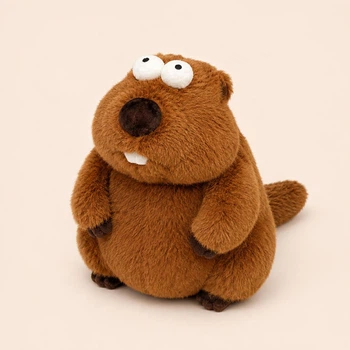 М'яка іграшка Jooki Marmot Бабак із кумедними зубами коричневий арт 1502 29 см