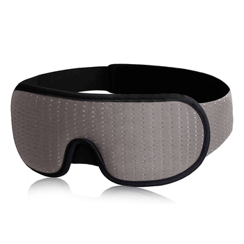 Маска для сна SBTR AFT-Grey 3D из дышащего материала и беруши в комплекте, серая
