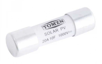Запобіжник TOMZN FUSE 20A DC 1000V для захисту сонячної системи 10x38