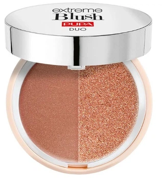 Двойные компактные румяна Pupa Extreme Blush Duo 120 Radiant Caramel, 4 г
