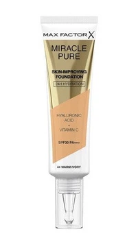 Тональна основа для лица Max Factor Miracle Pure Skin-Improving Foundation SPF 30 PA+++, 44 Warm Ivory, 30 мл