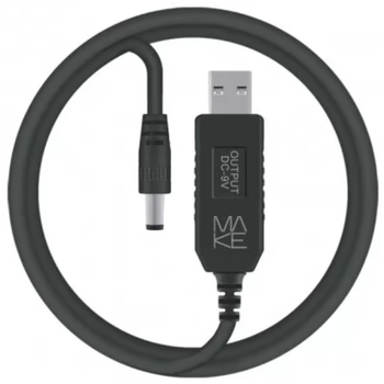Кабель USB MAKE USB to DC 9V 1м Black (MCB-DP1BK)