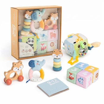 Розвивальний набір іграшок для немовлят Goodevas BabyBox 9-12 місяців