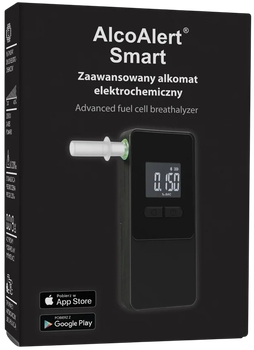 Алкотестер BACscan AlcoAlert Smart с электрохимическим сенсором и подключением к приложению Черный (AlcoAlert Smart)
