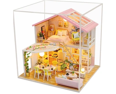 Румбокс Солодкий Час Cutebee Sweet Time DIY Dollhouse Kit Інтер'єрний конструктор M2001 + купол
