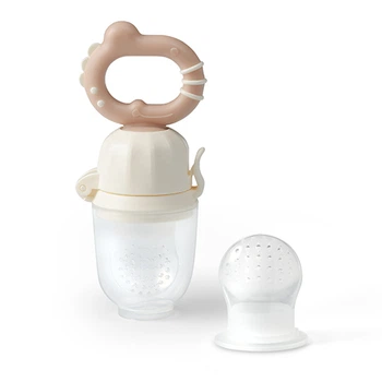 Нимблер для кормления с двумя насадками "Дино" BabyOno 1551/03 бежевый