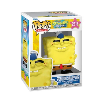Ігрова фігурка Funko POP! Губка Боб Квадратні Штани посміхається 9,6 см вінілова колекційна фігурка для фанатів мультсеріалу та мемів