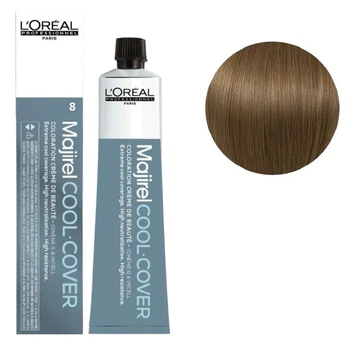 Фарба для волосся стійка для сивини L'Oreal Professionnel Majirel Cool Cover 8 світлий блондин натуральний 60 мл