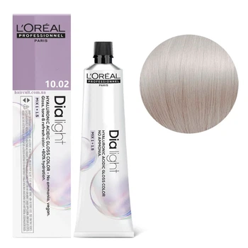 Кислотна крем-гель фарба для волосся з гіалуроновою кислотою L'Oreal Professionnel Dia Light 10/02, 60 мл