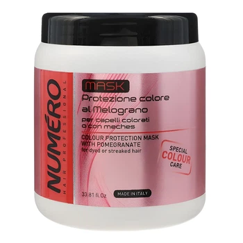 Маска BRELIL Professional Colour Numero Colour Protection Mask with Pomegranate для захисту кольору фарбованого волосся з екстрактом граната 1000 мл
