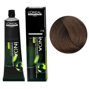 Фарба для волосся стійка без аміаку L'Oreal Professionnel INOA 7/0, 60 мл