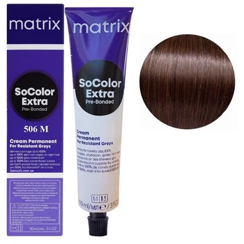 Крем-фарба для волосся MATRIX SoColor EXTRA Pre-Bonded 506M темний блондин мокка 90 мл
