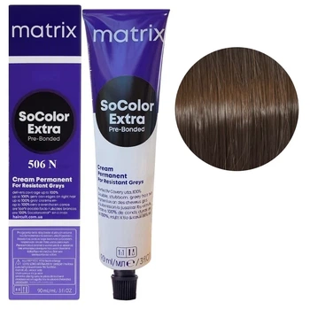 Крем-фарба для волосся MATRIX SoColor EXTRA Pre-Bonded 506N темний блондин натуральний 90 мл