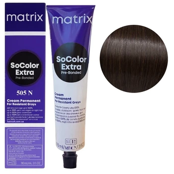Крем-фарба для волосся MATRIX SoColor EXTRA Pre-Bonded 505N світлий шатен натуральний 90 мл