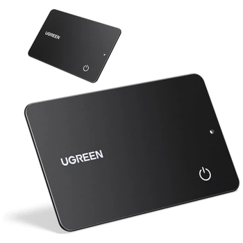 Трекер для вещей UGREEN FineTrack Slim Duo CM915 толщина 1,7 мм Apple Find My или Google Find Hub автономность до 5 лет IP68 Bluetooth 5.4 карточный формат черный (75644)