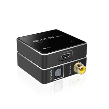 Цифровой аудиоконвертер SMSL PO100 (2024) с чипом XMOS XU316, USB-C → Toslink/Coaxial, декодирование MQA
