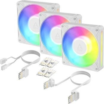 Набор вентиляторов Arctic BioniX P12 A-RGB 120 мм 3-Pack White (ACFAN00338A)