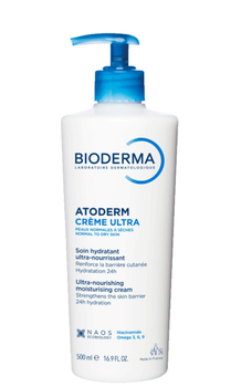 Біодерма (Вioderma) Атодерм крем ультра для обличчя та тіла 500 мл, Laboratoire Dermatologique Bioderma Франція