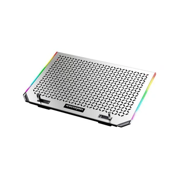 Подставка для ноутбука IceCoorel 10-15.6", 6*80mm 1800 RPM, 2*USB, 366x256x23mm, RGB (A17)