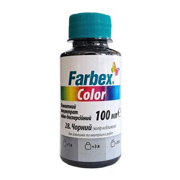 Водно-дисперсійний пігментний концентрат Farbex Color 100 мл чорний