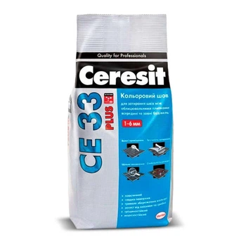 Затирка для плитки Ceresit CE 33 PLUS біла