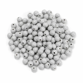 Намистини пластикові кульки сірі 10 мм 250 г (10mm-107)
