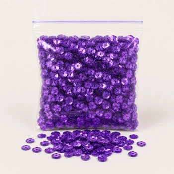 Паєтки круглі 6 мм 10 г фіолетові (ПП-6/violet)