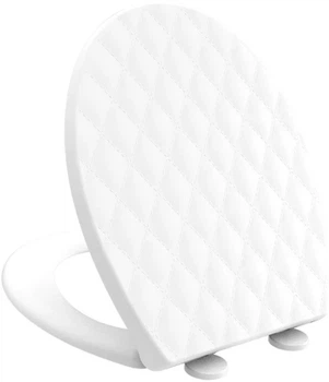 Сидіння - кришка для унітазу Fabrika LEATHER LINE OVAL soft close поліпропілен (FK-P4044)