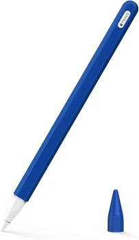Силиконовый чехол для стилуса Apple Pencil 2 и Apple Pencil Pro Dark Blue