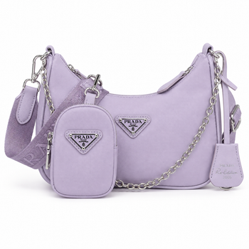 Женская сумка Prada хобо фиолетовая