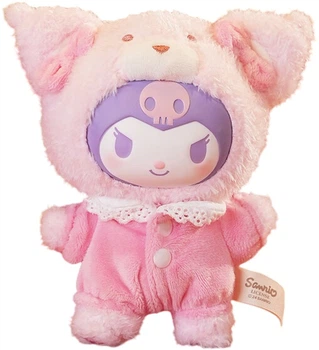Игрушка Sanrio Kuromi плюшевая с персиком, 14см, подарочная