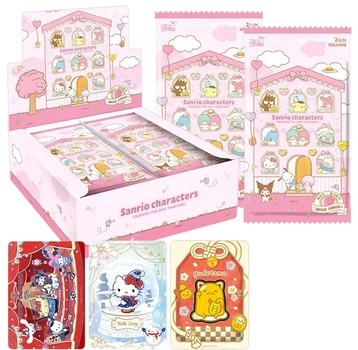 Набор веселых фотокарточек Kayou Sanrio Family Card Fun Photo Pack Mengmeng Collection Card, теплые зимние открытки Qingsnow Sanrio Merchandise Cards, новогодний подарок.