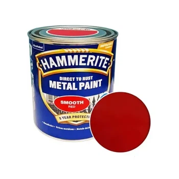 Краска по металлу 3-в-1 Hammerite гладкая Smooth 2,5 литра Красный