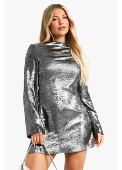 Платье boohoo 40 Серый hzz13173