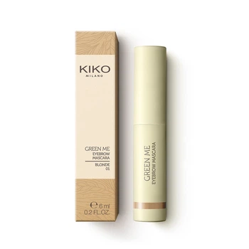 KIKO Green Me Eyebrow Mascara Кольорова туш для брів з пшеничними висівками 01 Blonde, 6 мл