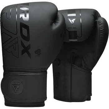 Боксерські рукавиці RDX PU 8 oz Чорні з капою в комплекті