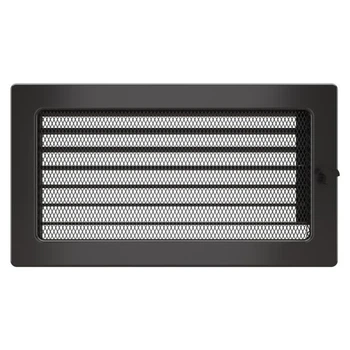 Вентиляционная решетка для камина из жалюзи SAVEN 17x30 (графит)