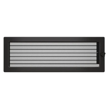 Вентиляционная решетка для камина из жалюзи SAVEN 17x49 (графит)