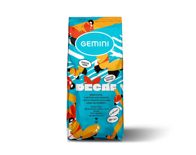 Кава в зернах "Gemini Decaffeinato" 250г
