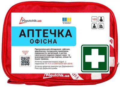 Аптечка медицинская для офиса Poputchik Mini (02-034-М)