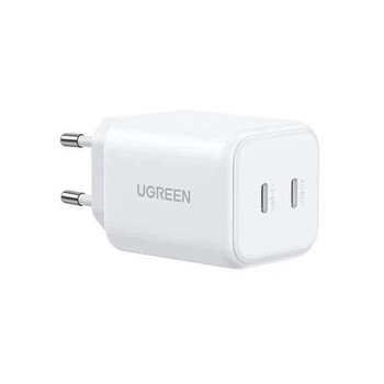 Мережевий зарядний пристрій Ugreen X526 2xType-C 45W White (UGR-65154)