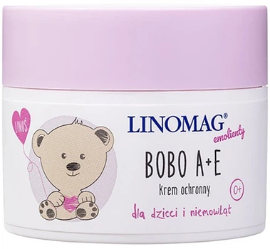 Дитячий крем для тіла Linomag Bobo А + Е захисний 50 мл (5900558000321)