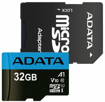 Карта пам'яті Adata microSDHC (UHS-1) Premier 32Gb Class 10 A1 (R-100Mb/s) (adapter SD)