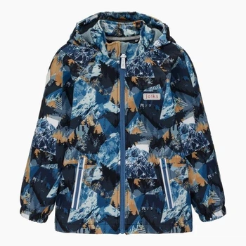 Куртка Joiks Soft shell Демисезонная 116 см Абстрактные Горы Нежный Голубой / Синий / Бежевый