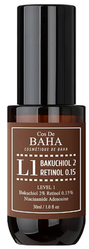 Сироватка для обличчя Cos De BAHA L1 Bakuchiol & Retinol антивікова 30 мл (8809240318171)